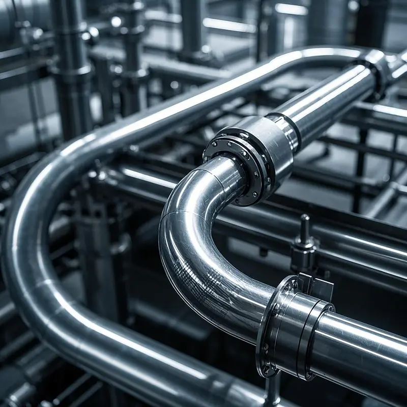 Industria kimikoentzako altzairu herdoilgaitzezko hodi